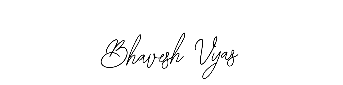 Use a signature maker to create a handwritten signature online. With this signature software, you can design (Bearetta-2O07w) your own signature for name Bhavesh Vyas. Bhavesh Vyas signature style 12 images and pictures png