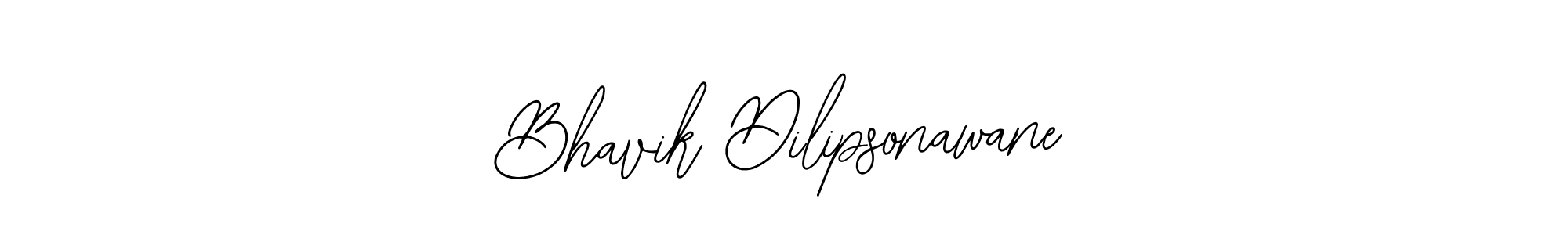 How to make Bhavik Dilipsonawane name signature. Use Bearetta-2O07w style for creating short signs online. This is the latest handwritten sign. Bhavik Dilipsonawane signature style 12 images and pictures png