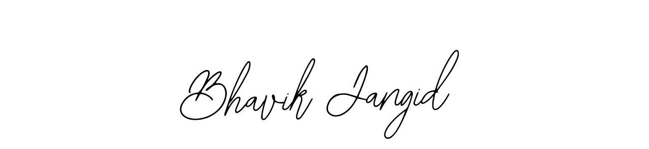 You should practise on your own different ways (Bearetta-2O07w) to write your name (Bhavik Jangid) in signature. don't let someone else do it for you. Bhavik Jangid signature style 12 images and pictures png