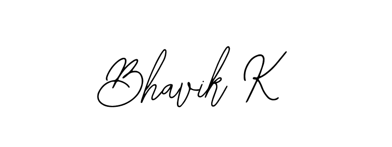 Bhavik K stylish signature style. Best Handwritten Sign (Bearetta-2O07w) for my name. Handwritten Signature Collection Ideas for my name Bhavik K. Bhavik K signature style 12 images and pictures png