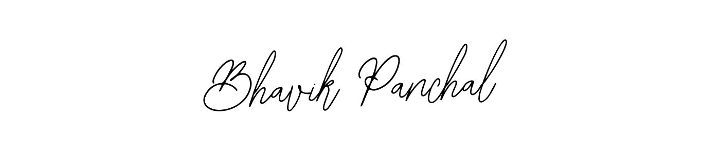 Use a signature maker to create a handwritten signature online. With this signature software, you can design (Bearetta-2O07w) your own signature for name Bhavik Panchal. Bhavik Panchal signature style 12 images and pictures png
