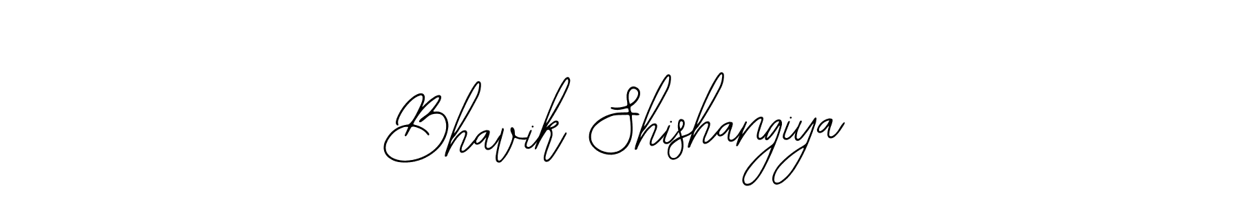 Design your own signature with our free online signature maker. With this signature software, you can create a handwritten (Bearetta-2O07w) signature for name Bhavik Shishangiya. Bhavik Shishangiya signature style 12 images and pictures png