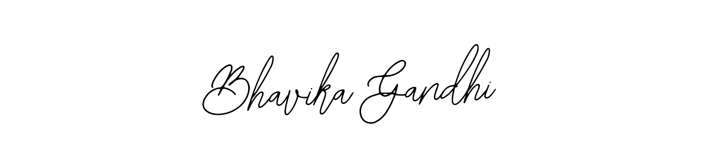 Design your own signature with our free online signature maker. With this signature software, you can create a handwritten (Bearetta-2O07w) signature for name Bhavika Gandhi. Bhavika Gandhi signature style 12 images and pictures png