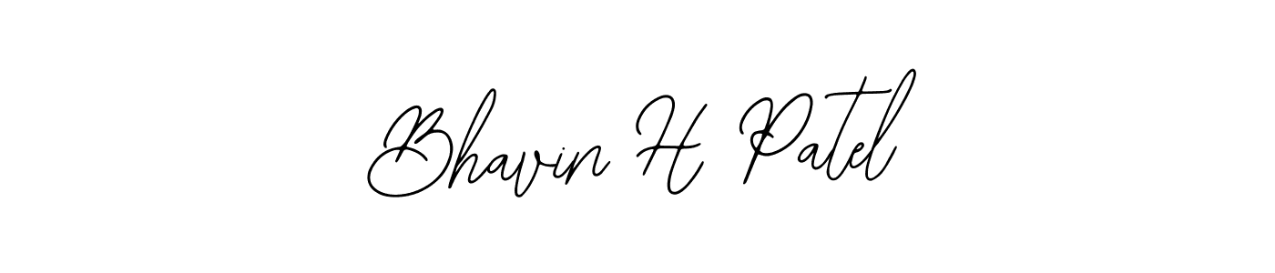Bearetta-2O07w is a professional signature style that is perfect for those who want to add a touch of class to their signature. It is also a great choice for those who want to make their signature more unique. Get Bhavin H Patel name to fancy signature for free. Bhavin H Patel signature style 12 images and pictures png