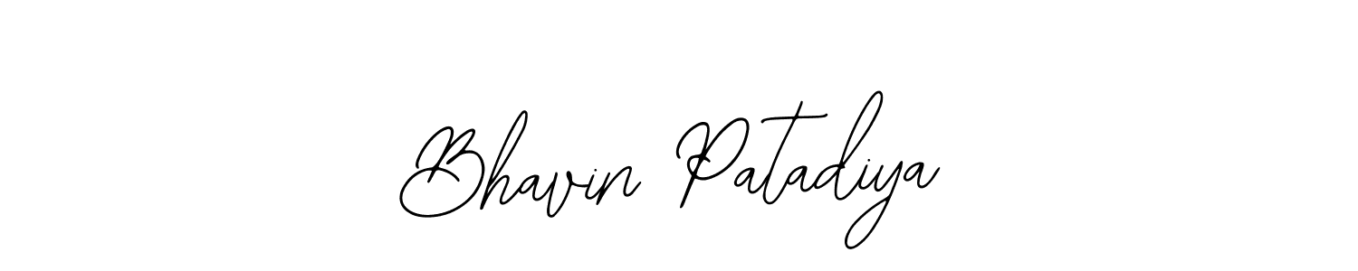 The best way (Bearetta-2O07w) to make a short signature is to pick only two or three words in your name. The name Bhavin Patadiya include a total of six letters. For converting this name. Bhavin Patadiya signature style 12 images and pictures png