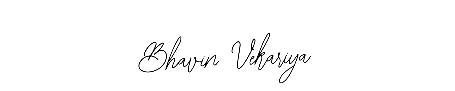 Bhavin Vekariya stylish signature style. Best Handwritten Sign (Bearetta-2O07w) for my name. Handwritten Signature Collection Ideas for my name Bhavin Vekariya. Bhavin Vekariya signature style 12 images and pictures png