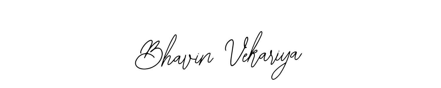 Bhavin Vekariya stylish signature style. Best Handwritten Sign (Bearetta-2O07w) for my name. Handwritten Signature Collection Ideas for my name Bhavin Vekariya. Bhavin Vekariya signature style 12 images and pictures png