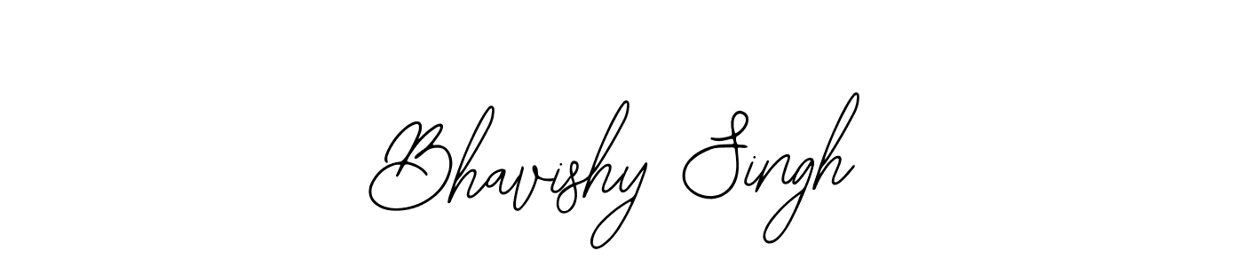 How to make Bhavishy Singh name signature. Use Bearetta-2O07w style for creating short signs online. This is the latest handwritten sign. Bhavishy Singh signature style 12 images and pictures png