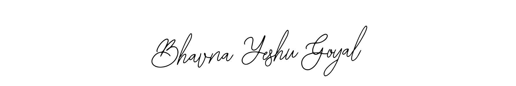 Also we have Bhavna Yeshu Goyal name is the best signature style. Create professional handwritten signature collection using Bearetta-2O07w autograph style. Bhavna Yeshu Goyal signature style 12 images and pictures png