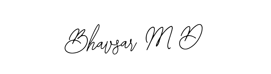 if you are searching for the best signature style for your name Bhavsar M D. so please give up your signature search. here we have designed multiple signature styles  using Bearetta-2O07w. Bhavsar M D signature style 12 images and pictures png