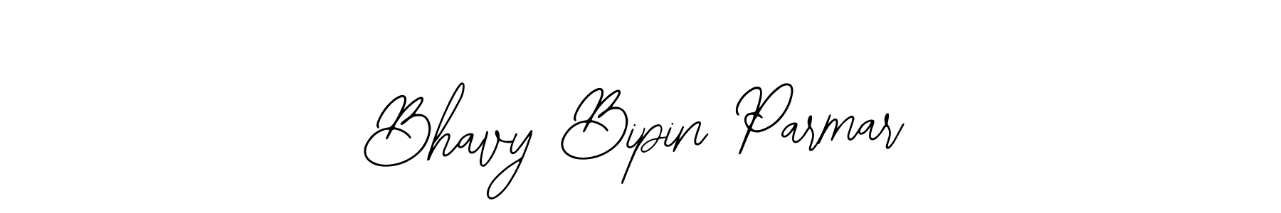 Use a signature maker to create a handwritten signature online. With this signature software, you can design (Bearetta-2O07w) your own signature for name Bhavy Bipin Parmar. Bhavy Bipin Parmar signature style 12 images and pictures png