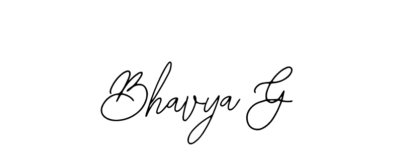 if you are searching for the best signature style for your name Bhavya G. so please give up your signature search. here we have designed multiple signature styles  using Bearetta-2O07w. Bhavya G signature style 12 images and pictures png