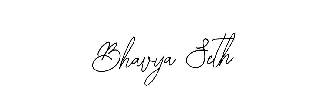 You should practise on your own different ways (Bearetta-2O07w) to write your name (Bhavya Seth) in signature. don't let someone else do it for you. Bhavya Seth signature style 12 images and pictures png