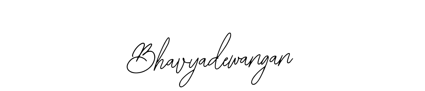 Design your own signature with our free online signature maker. With this signature software, you can create a handwritten (Bearetta-2O07w) signature for name Bhavyadewangan. Bhavyadewangan signature style 12 images and pictures png