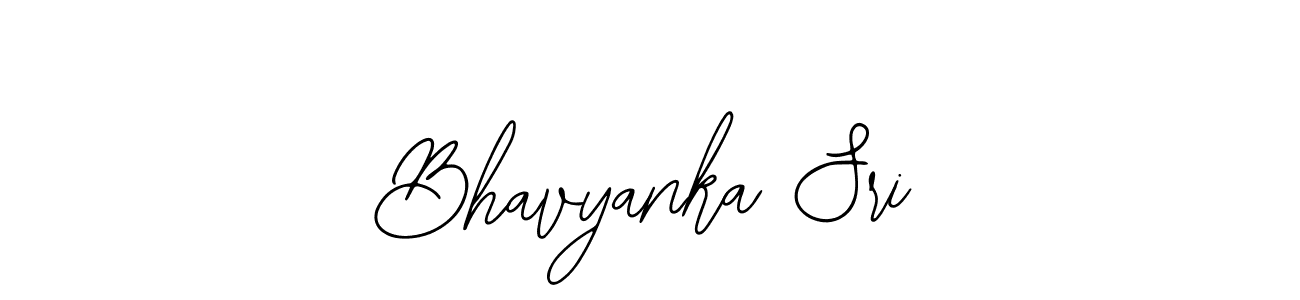 How to make Bhavyanka Sri name signature. Use Bearetta-2O07w style for creating short signs online. This is the latest handwritten sign. Bhavyanka Sri signature style 12 images and pictures png