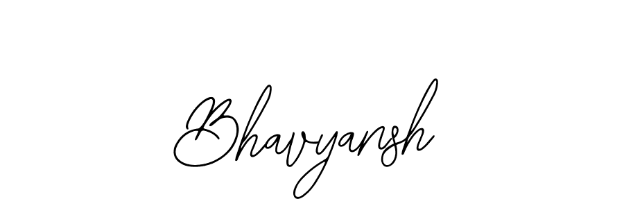 How to make Bhavyansh name signature. Use Bearetta-2O07w style for creating short signs online. This is the latest handwritten sign. Bhavyansh signature style 12 images and pictures png