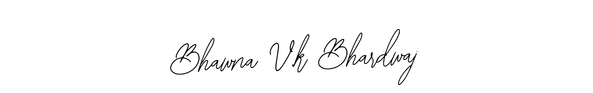 Design your own signature with our free online signature maker. With this signature software, you can create a handwritten (Bearetta-2O07w) signature for name Bhawna V.k Bhardwaj. Bhawna V.k Bhardwaj signature style 12 images and pictures png
