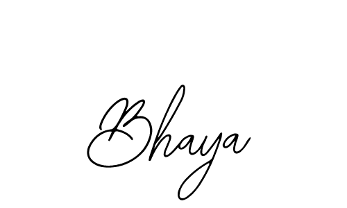 How to make Bhaya signature? Bearetta-2O07w is a professional autograph style. Create handwritten signature for Bhaya name. Bhaya signature style 12 images and pictures png