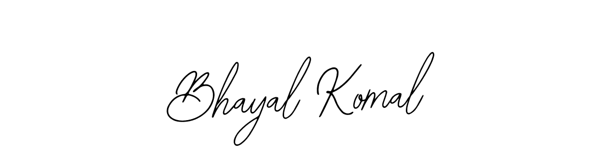 This is the best signature style for the Bhayal Komal name. Also you like these signature font (Bearetta-2O07w). Mix name signature. Bhayal Komal signature style 12 images and pictures png