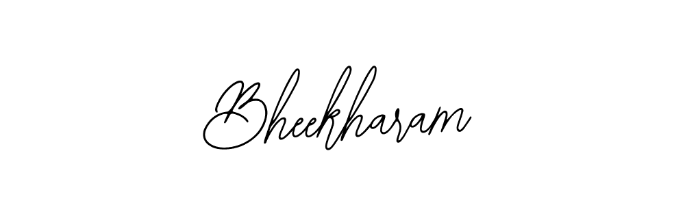 Also we have Bheekharam name is the best signature style. Create professional handwritten signature collection using Bearetta-2O07w autograph style. Bheekharam signature style 12 images and pictures png