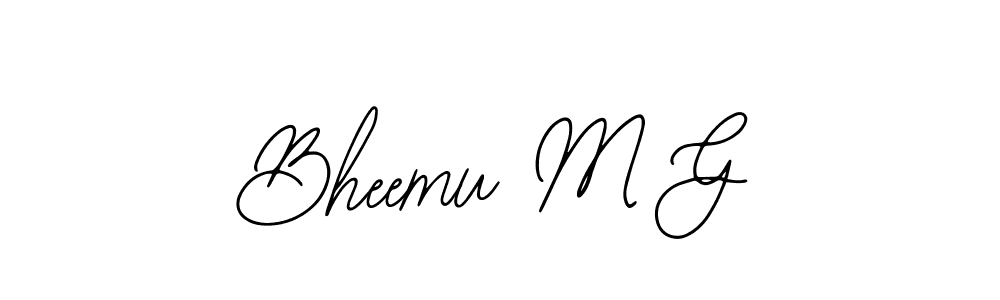 How to Draw Bheemu M G signature style? Bearetta-2O07w is a latest design signature styles for name Bheemu M G. Bheemu M G signature style 12 images and pictures png