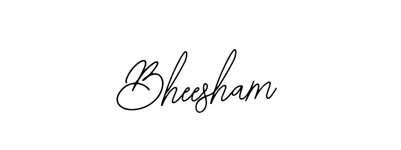 Make a beautiful signature design for name Bheesham. With this signature (Bearetta-2O07w) style, you can create a handwritten signature for free. Bheesham signature style 12 images and pictures png