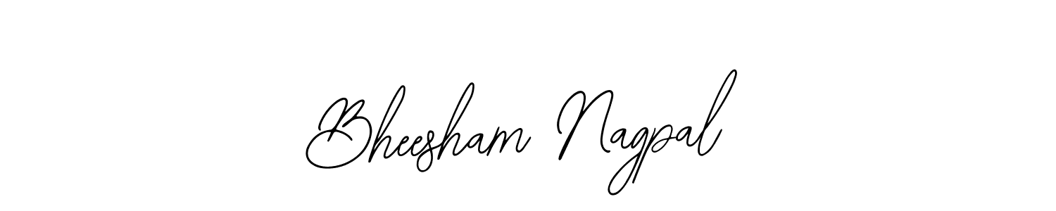 Design your own signature with our free online signature maker. With this signature software, you can create a handwritten (Bearetta-2O07w) signature for name Bheesham Nagpal. Bheesham Nagpal signature style 12 images and pictures png