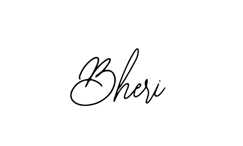 You should practise on your own different ways (Bearetta-2O07w) to write your name (Bheri) in signature. don't let someone else do it for you. Bheri signature style 12 images and pictures png