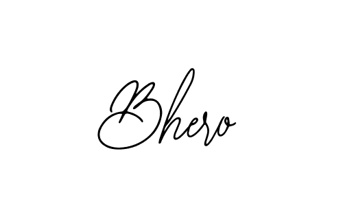 Design your own signature with our free online signature maker. With this signature software, you can create a handwritten (Bearetta-2O07w) signature for name Bhero. Bhero signature style 12 images and pictures png