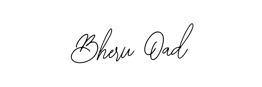 Design your own signature with our free online signature maker. With this signature software, you can create a handwritten (Bearetta-2O07w) signature for name Bheru Oad. Bheru Oad signature style 12 images and pictures png