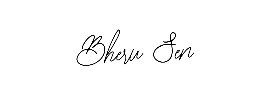 How to make Bheru Sen name signature. Use Bearetta-2O07w style for creating short signs online. This is the latest handwritten sign. Bheru Sen signature style 12 images and pictures png