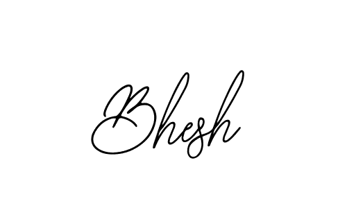 You should practise on your own different ways (Bearetta-2O07w) to write your name (Bhesh) in signature. don't let someone else do it for you. Bhesh signature style 12 images and pictures png