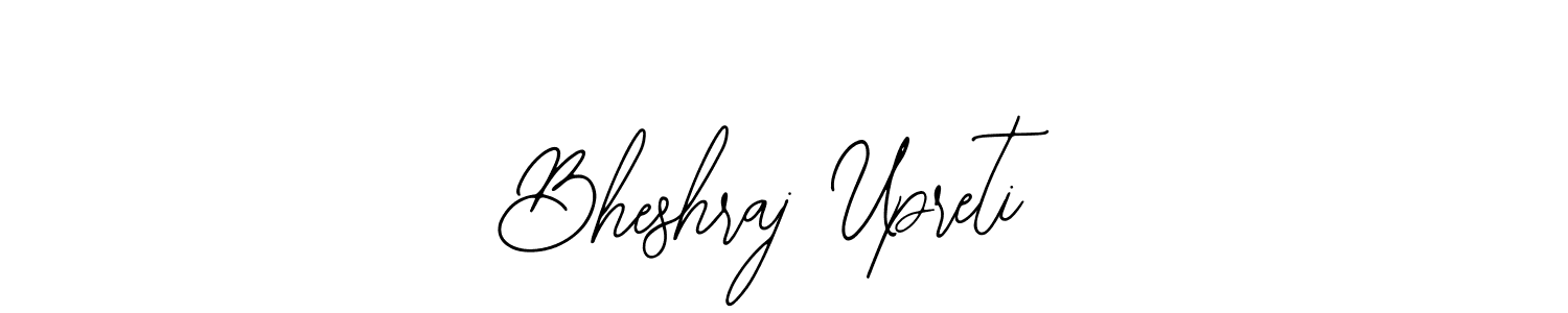 Use a signature maker to create a handwritten signature online. With this signature software, you can design (Bearetta-2O07w) your own signature for name Bheshraj Upreti. Bheshraj Upreti signature style 12 images and pictures png