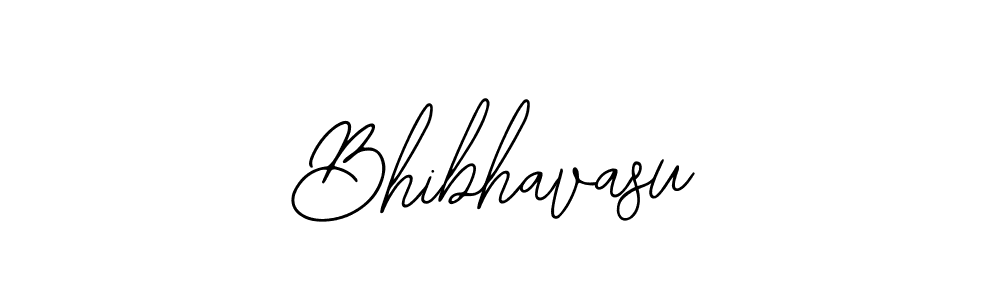 Design your own signature with our free online signature maker. With this signature software, you can create a handwritten (Bearetta-2O07w) signature for name Bhibhavasu. Bhibhavasu signature style 12 images and pictures png