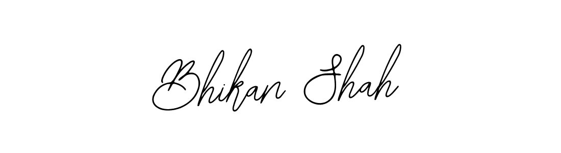 if you are searching for the best signature style for your name Bhikan Shah. so please give up your signature search. here we have designed multiple signature styles  using Bearetta-2O07w. Bhikan Shah signature style 12 images and pictures png