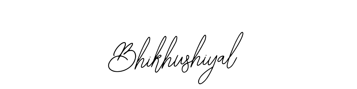 The best way (Bearetta-2O07w) to make a short signature is to pick only two or three words in your name. The name Bhikhushiyal include a total of six letters. For converting this name. Bhikhushiyal signature style 12 images and pictures png