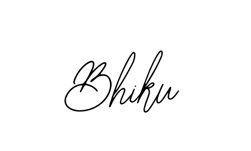 Bhiku stylish signature style. Best Handwritten Sign (Bearetta-2O07w) for my name. Handwritten Signature Collection Ideas for my name Bhiku. Bhiku signature style 12 images and pictures png