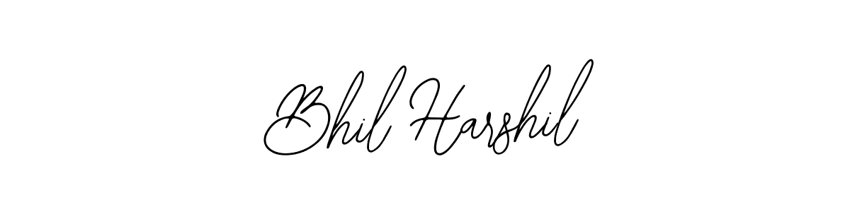 Bearetta-2O07w is a professional signature style that is perfect for those who want to add a touch of class to their signature. It is also a great choice for those who want to make their signature more unique. Get Bhil Harshil name to fancy signature for free. Bhil Harshil signature style 12 images and pictures png