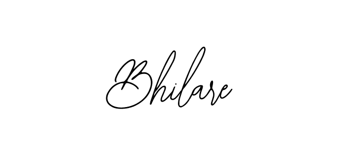 How to make Bhilare name signature. Use Bearetta-2O07w style for creating short signs online. This is the latest handwritten sign. Bhilare signature style 12 images and pictures png