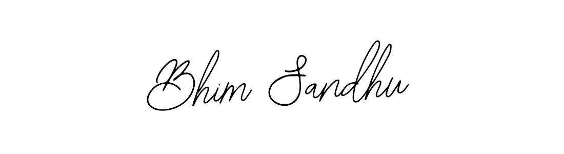 You should practise on your own different ways (Bearetta-2O07w) to write your name (Bhim Sandhu) in signature. don't let someone else do it for you. Bhim Sandhu signature style 12 images and pictures png