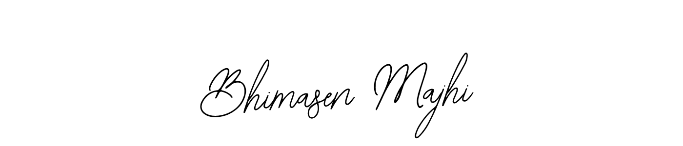 How to make Bhimasen Majhi name signature. Use Bearetta-2O07w style for creating short signs online. This is the latest handwritten sign. Bhimasen Majhi signature style 12 images and pictures png