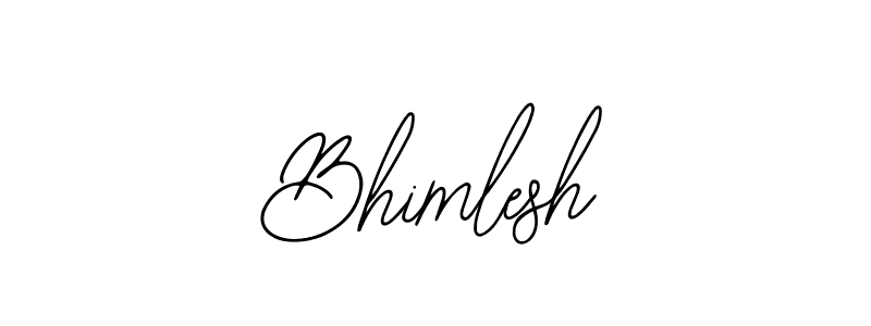 You should practise on your own different ways (Bearetta-2O07w) to write your name (Bhimlesh) in signature. don't let someone else do it for you. Bhimlesh signature style 12 images and pictures png