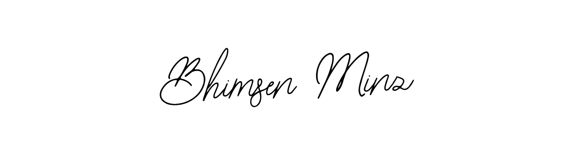 Similarly Bearetta-2O07w is the best handwritten signature design. Signature creator online .You can use it as an online autograph creator for name Bhimsen Minz. Bhimsen Minz signature style 12 images and pictures png