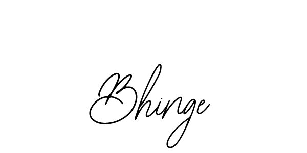 Make a beautiful signature design for name Bhinge. Use this online signature maker to create a handwritten signature for free. Bhinge signature style 12 images and pictures png