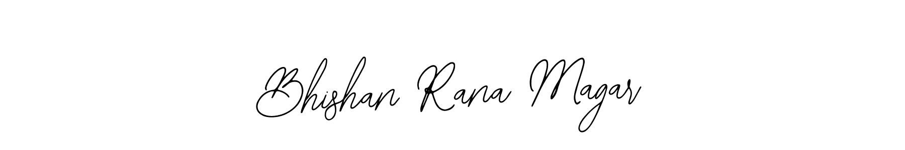 You can use this online signature creator to create a handwritten signature for the name Bhishan Rana Magar. This is the best online autograph maker. Bhishan Rana Magar signature style 12 images and pictures png