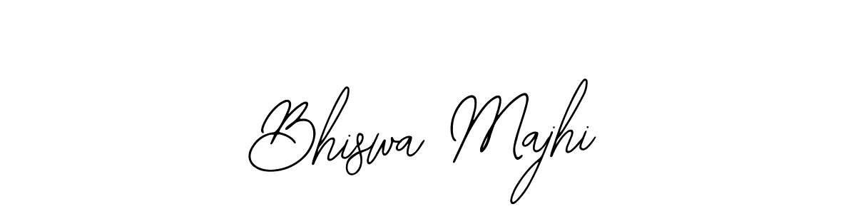 if you are searching for the best signature style for your name Bhiswa Majhi. so please give up your signature search. here we have designed multiple signature styles  using Bearetta-2O07w. Bhiswa Majhi signature style 12 images and pictures png