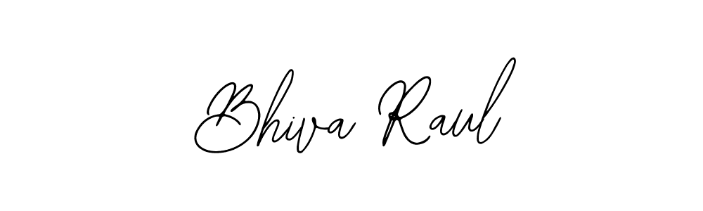 Bearetta-2O07w is a professional signature style that is perfect for those who want to add a touch of class to their signature. It is also a great choice for those who want to make their signature more unique. Get Bhiva Raul name to fancy signature for free. Bhiva Raul signature style 12 images and pictures png