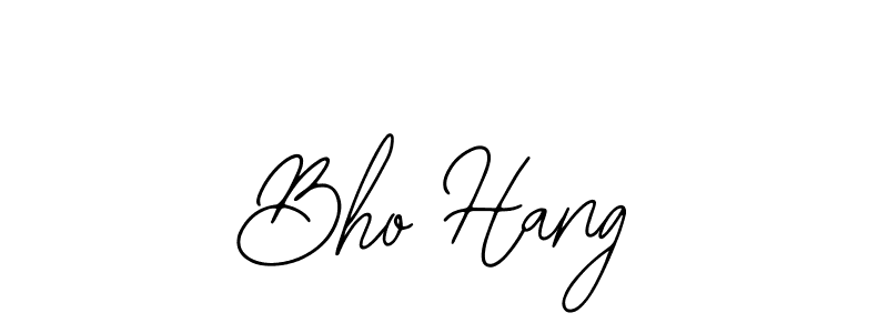 How to make Bho Hang name signature. Use Bearetta-2O07w style for creating short signs online. This is the latest handwritten sign. Bho Hang signature style 12 images and pictures png