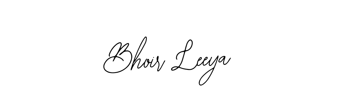 if you are searching for the best signature style for your name Bhoir Leeya. so please give up your signature search. here we have designed multiple signature styles  using Bearetta-2O07w. Bhoir Leeya signature style 12 images and pictures png