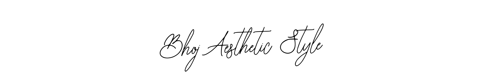 How to make Bhoj Aesthetic Style name signature. Use Bearetta-2O07w style for creating short signs online. This is the latest handwritten sign. Bhoj Aesthetic Style signature style 12 images and pictures png
